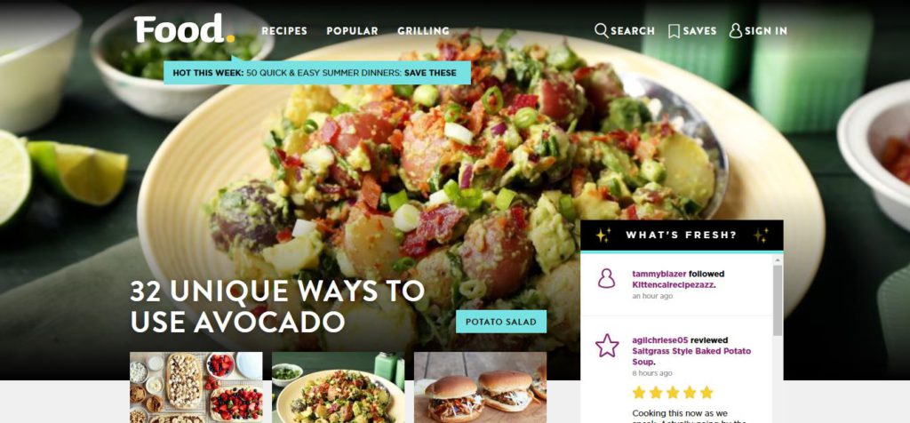 Website resep masakan tutorial memasak Food.com Ahasave downloader