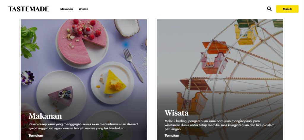 Website resep masakan tutorial memasak Tastemade Indonesia Ahasave downloader