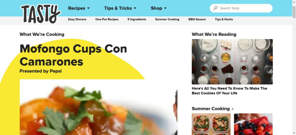 Website resep masakan tutorial memasak Tasty.co Ahasave downloader