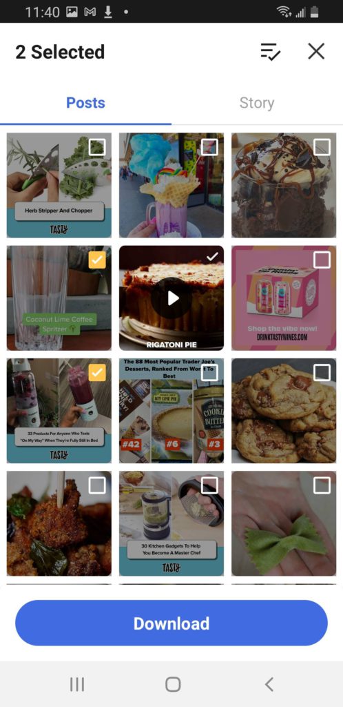 How to Download Instagram Video from BuzzFeed Tasty