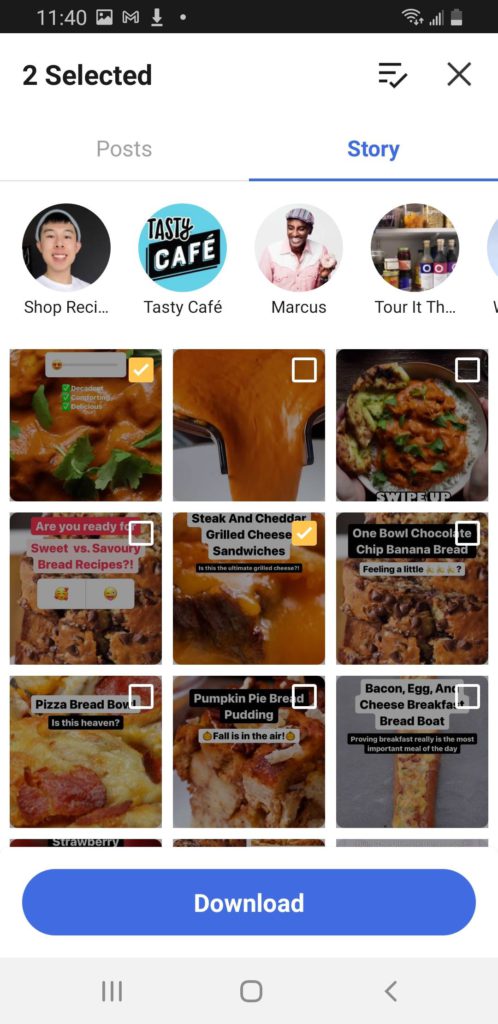 How to Download Instagram Video from BuzzFeed Tasty