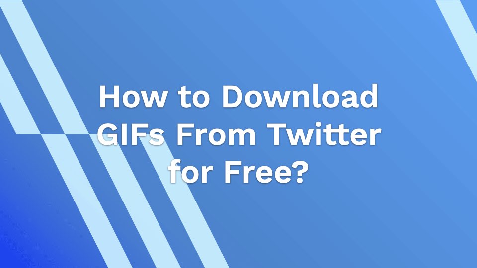How to Download GIFs From Twitter for Free?