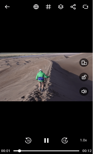 Download National Geographic from Instagram in-built player