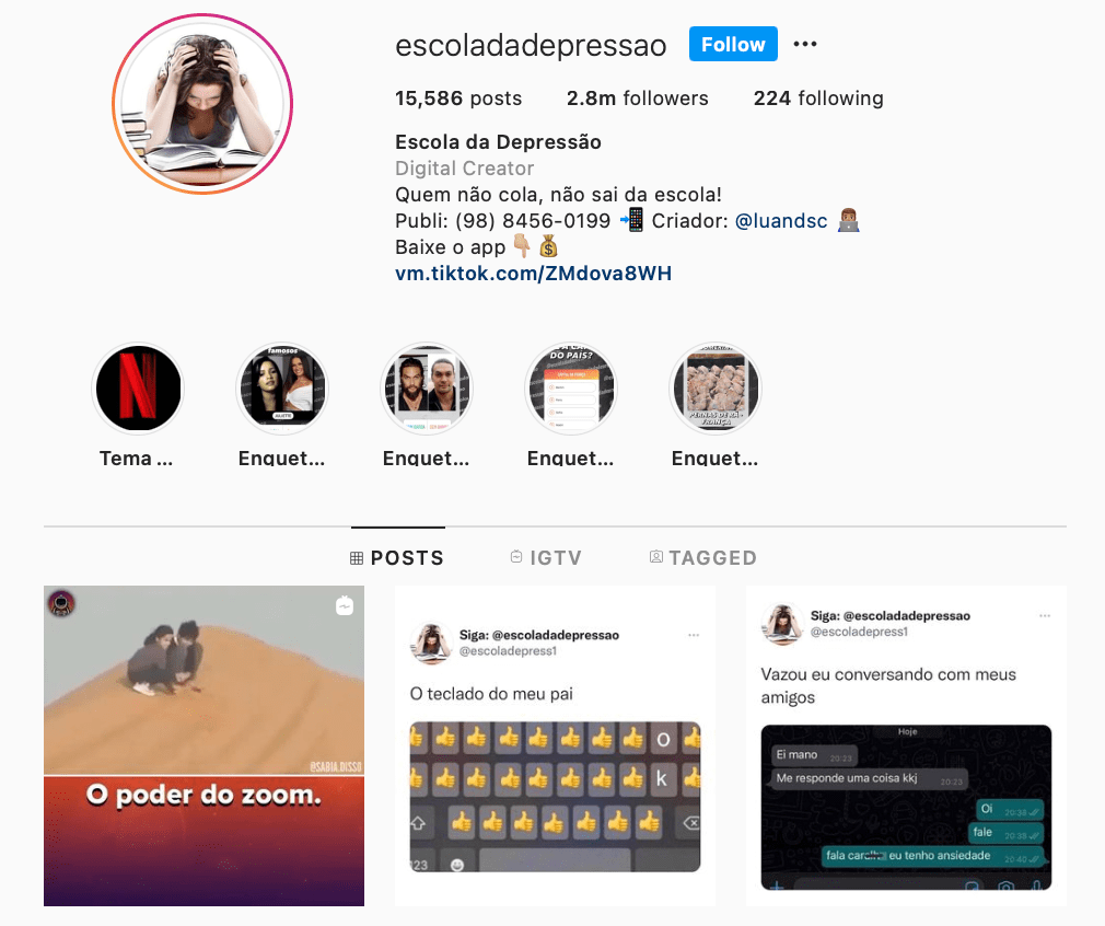4 perfis engraçados do Instagram para seguir agora mesmo!