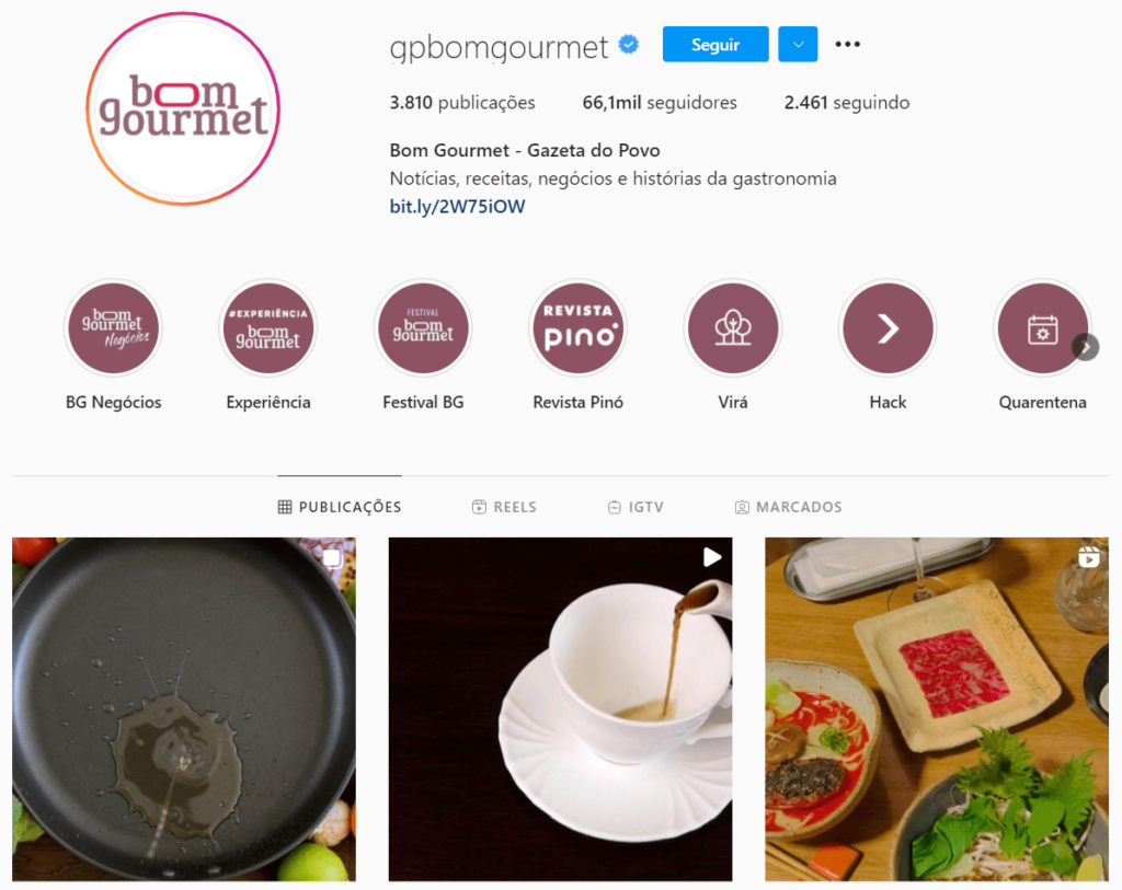 Conheça 5 contas no Instagram sobre culinária!
