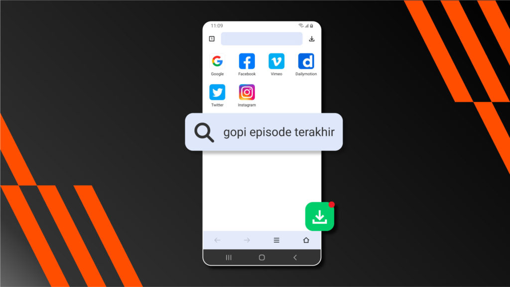 Download offline dari Vidio menggunakan AhaSave All video downloader 2