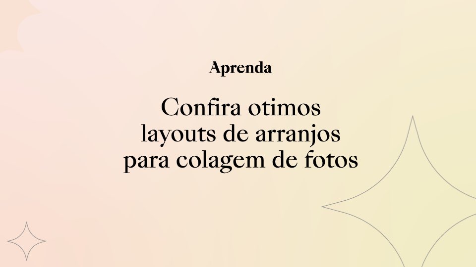 Confira ótimos layouts de arranjos para colagem de fotos!