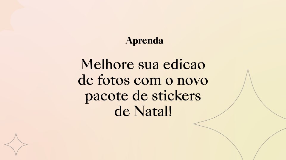 Melhore sua edição de fotos com o novo pacote de stickers de Natal