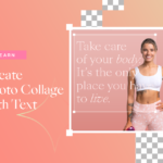 create photo collage with text
