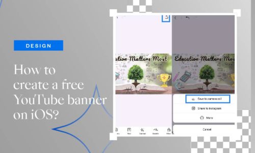 create free YouTube banner on iPhone