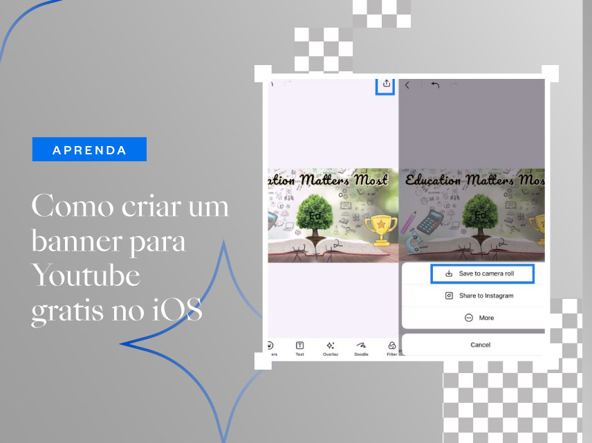 Como criar um banner para Youtube grátis no iOS