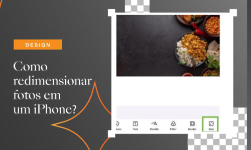 Como redimensionar fotos em um iPhone?