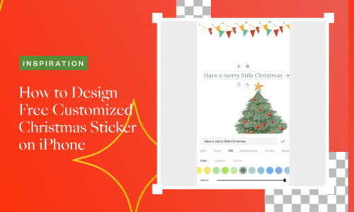 How to Design Free Customized Christmas Sticker on iPhone