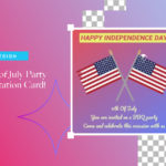 4th of July Party Invitation Card!
